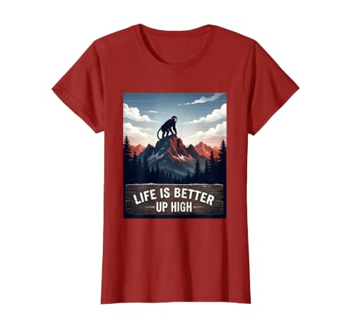 Mademark Life Is Better Up High Monkey Design T-Shirt - Women - size chart