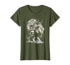 MyAnimal - Your Favourite Animal Wear Lion Majestic and Proud in Artistic Style T-Shirt - size chart