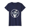 Mademark Shark Bursting Through a Toilet Bowl Graphic T-Shirt - size chart