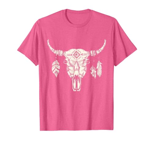 Buffalo Animals Gift Idea Bison Buffalo Skull Animal Design T-Shirt - size chart