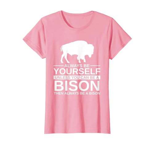 Bison Gift Bison Lover Accessories & Buffalo Stuff Cool Bison Design for Men Women Buffalo Animal Lovers Bison T-Shirt -