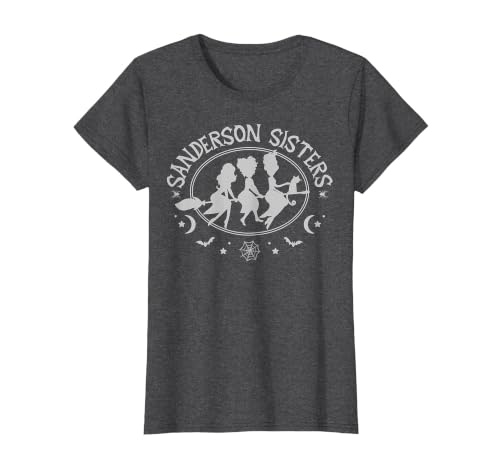 Disney Hocus Pocus Sanderson Sisters Silhouette Logo T-Shirt - size chart