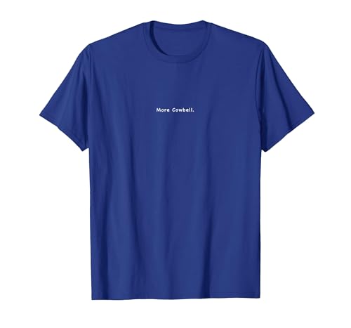 Charming Rebels Co. More Cowbell T-Shirt - size chart