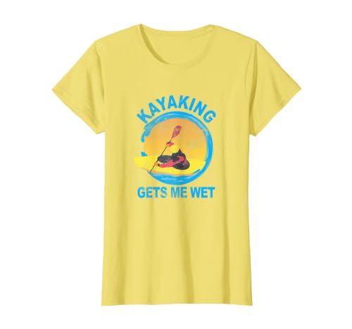 Groundhog Tees Kayaking Gets Me Wet Halloween Funny T-Shirt T-Shirt - size chart