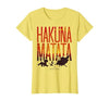 Disney Lion King Hakuna Matata Sunset Fill Trio Logo T-Shirt - size chart