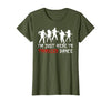 Zombie Dance Costume Halloween Party Tee Funny Zombie Halloween Shirt I’m Just Here to Thriller Dance T-Shirt - size chart