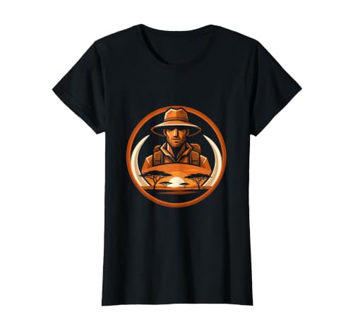 Mademark Safari Explorer Elephant Tusk Graphic Tee T-Shirt - Women - size chart