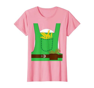 Last Minute Three Pigs Halloween Group Costume, Straw Pig T-Shirt