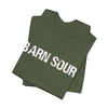 BARN SOUR Brand Horse Broke People Green Unisex Tee for Equestrians Horse Lovers Premium Cotton Made in USA - size chart