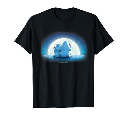 Coca-Cola Christmas Polar Bears Moonlight Portrait T-Shirt - size chart