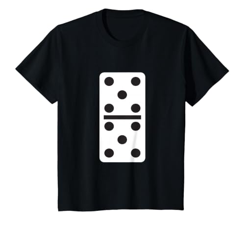 Fun and Easy Halloween Costume T-Shirts - Dominoes Double Five Dominoes Halloween Costume 5 Domino Game T-Shirt - size chart