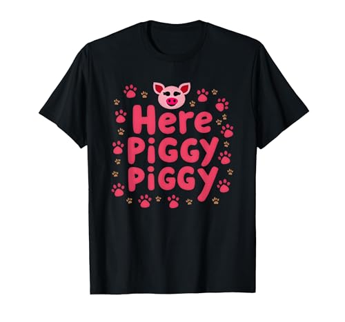 Mademark John Pork's Calling: Here Piggy Piggy Funny Pig Lover Gift T-Shirt - size chart