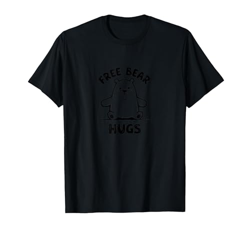 Mademark Free Bear Hugs: Cute Cartoon Animal Lover Gift T-Shirt - size chart