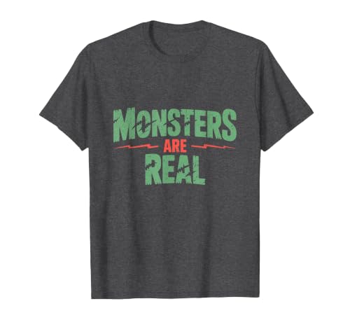 Monster Truth Wear Monsters are Real Horror Spooky Scary Halloween T-Shirt - size chart