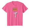 Peanuts Halloween Snoopy Boo Sign T-Shirt - size chart