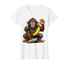 Mademark Monkey Catcher Baseball Banana Ball Graphic T-Shirt - Women - size chart