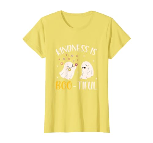 Halloween Costume Teacher Kindness is Boo Tiful Teacher Cute Ghost Halloween Costume T-Shirt - size chart