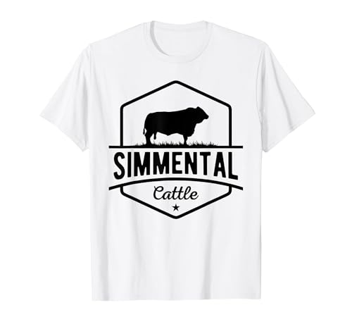Funny Farmer Gift for Simmental Cattle Cow Farmer - Simmental Cattle T-Shirt - size chart