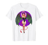 Classic Vintage Pin-Up Sexy Girl by YUX Sexy Succubus Monster Halloween Hand Heart Pin-Up Girl Devil T-Shirt - size chart