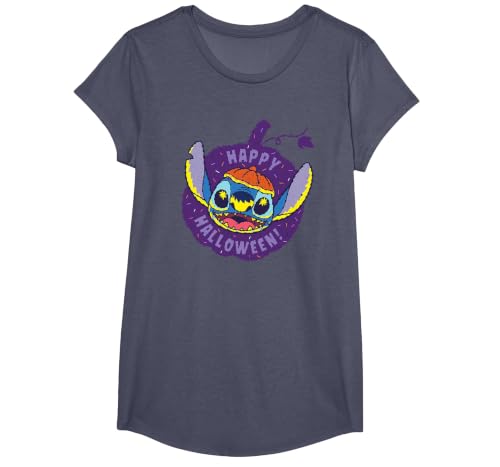 Disney Lilo & Stitch Jack-o’-Lantern Pumpkin Happy Halloween T-Shirt - size chart