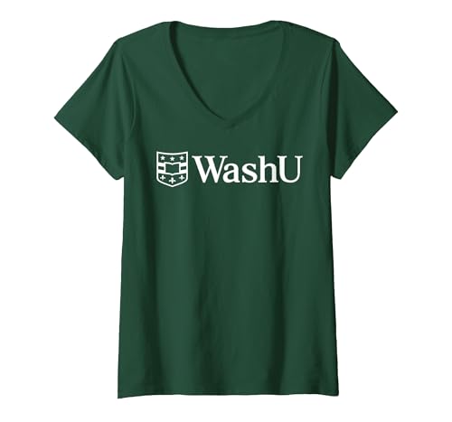 Women's WashU Women's Icon Logo | Washington University in St. Louis V-Neck T-Shirt - size chart