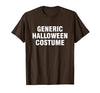 Generic Halloween Costume T-Shirt - size chart
