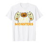 Mens Halloween Shirts For Dad Daddy Papa Men Halloween Dad of Monsters Funny Family Costume Papa Daddy T-Shirt - size chart