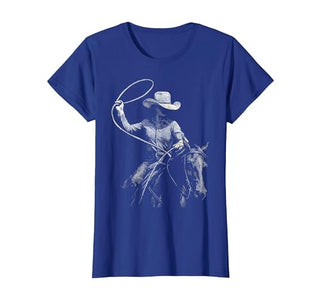 Cowgirl Western Rodeo Rodeo Cowgirl Western Horse T-Shirt - size chart