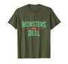 Monster Truth Wear Monsters are Real Horror Spooky Scary Halloween T-Shirt - size chart