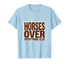 Mademark Horses Over Everything Equestrian Design T-Shirt - Men - size chart