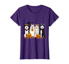 Funny Siberian Husky Ghost Pumpkin Funny Husky Ghost Dogs Halloween Dog Spooky T-Shirt - size chart