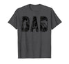 Fishing Gifts for Dad Father's Day Fisherman Fishing Dad Birthday Classic Bold Font Fish Daddy T-Shirt - size chart