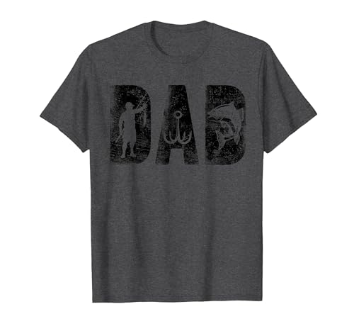 Fishing Gifts for Dad Father's Day Fisherman Fishing Dad Birthday Classic Bold Font Fish Daddy T-Shirt - size chart