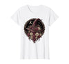 Mademark Witch Hat Black Roses Halloween Women's Design T-Shirt - size chart