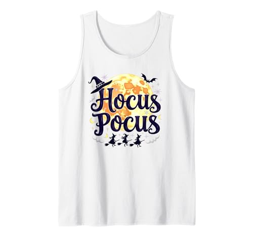 Mademark Hocus Pocus: Witchy Halloween Moon Magic for Fans Tank Top - size chart