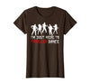 Zombie Dance Costume Halloween Party Tee Funny Zombie Halloween Shirt I’m Just Here to Thriller Dance T-Shirt - size chart