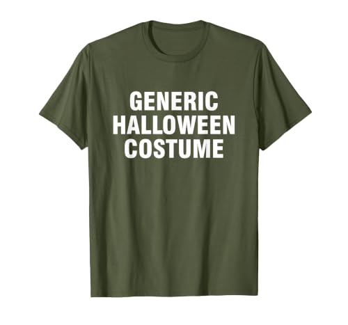 Generic Halloween Costume T-Shirt - size chart