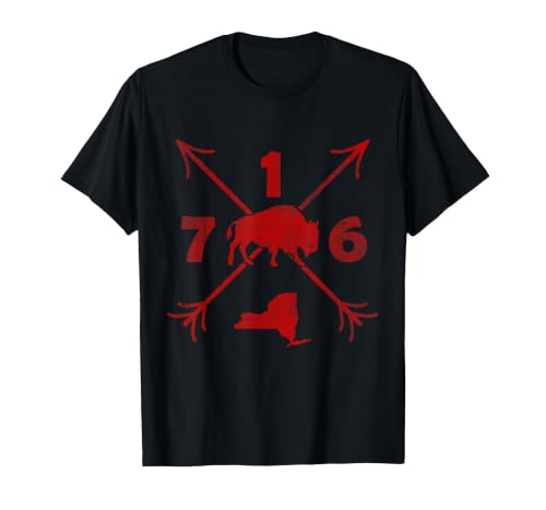 Vacation & Gift Buffalo New York by Addi Buffalo New York NY | Area Code 716 T-Shirt - size chart