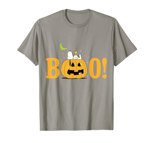 Peanuts Halloween Boo Pumpkin T-Shirt - size chart