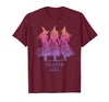 Escaped Since 1692 Halloween Escaped Since 1692 Funny Witch Halloween Design T-Shirt - size chart