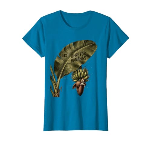 Mademark Just Here for Bananas Funny Monkey Design T-Shirt - Women - size chart