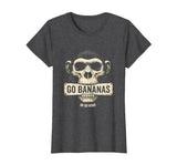 Mademark Go Bananas or Go Home Funny Monkey Design T-Shirt - Women - size chart