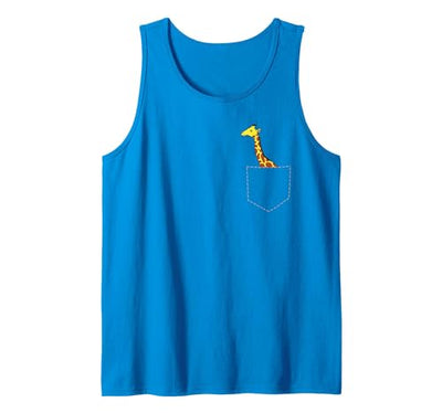 Cute Giraffe in Bag Cool Large Giraffe Large Tank Top