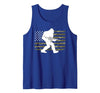 2nd Amendment Right to Bear Arms Camouflage Guns Bigfoot Gun Owner Camo US American Flag Sasquatch AR15 Rifle Tank Top - size chart
