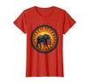 Mademark Elephant Silhouette Giant Sunset Graphic T-Shirt - Women - size chart