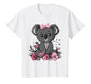 We Love Koalas - Kids Apparel Co. Koala Kawaii Koala Bear Pink Bow Flowers Girls Kids T-Shirt - size chart