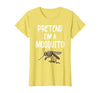 Pretend I'm A Mosquito Funny Halloween Costume Pretend I'm A Mosquito Funny Lazy Halloween Costume Party T-Shirt - size chart