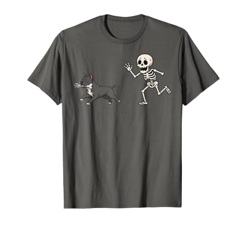 Pitbull Halloween Costume Funny Pitbull Skeleton Hand Halloween T-Shirt - size chart