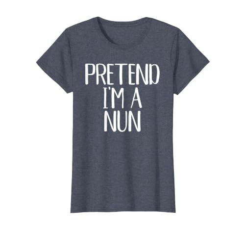 Funny Halloween Group Matching Costumes Idea Pretend I'm A Nun Costume Family Funny Halloween Party T-Shirt - size chart