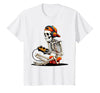 halloween skeleton shirts for teen boys men kids Halloween Skeleton Gamer Video Gaming Funny Gaming Skeleton T-Shirt - size